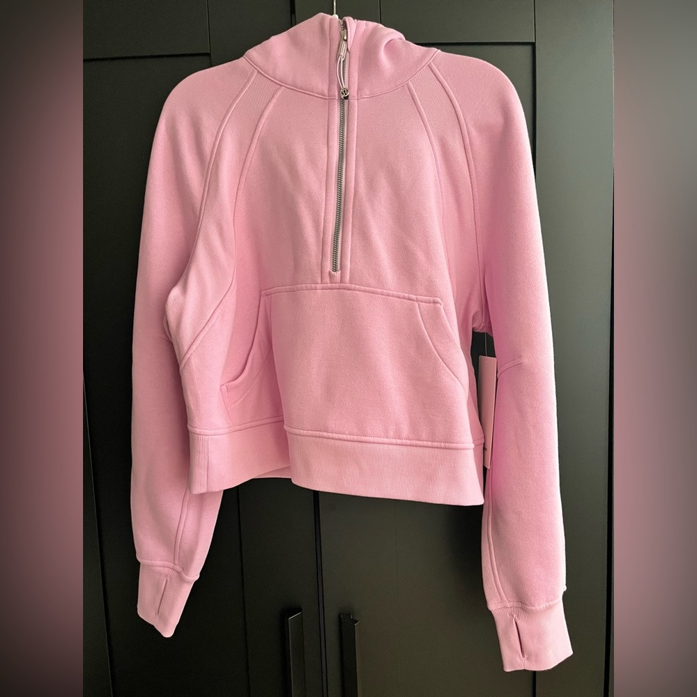 SOLD RARE Lululemon Scuba Oversized Half-Zip Hoodie – Vita Pink (XS/S, NWT)